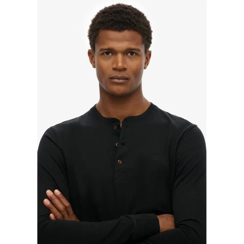 Футболка с длинным рукавом Classic Essential Grandad Superdry, черный — фото 3