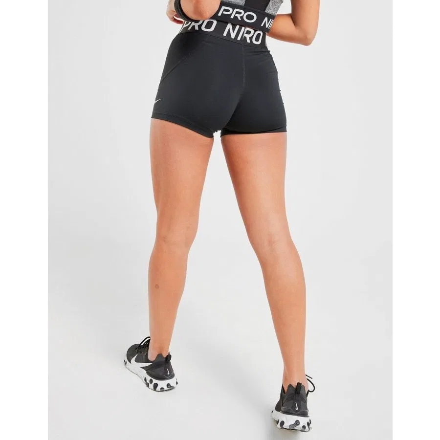 Шорты спортивные с длиной до колена Nike Pro 3 Training Tight Shorts, Черный — фото 3