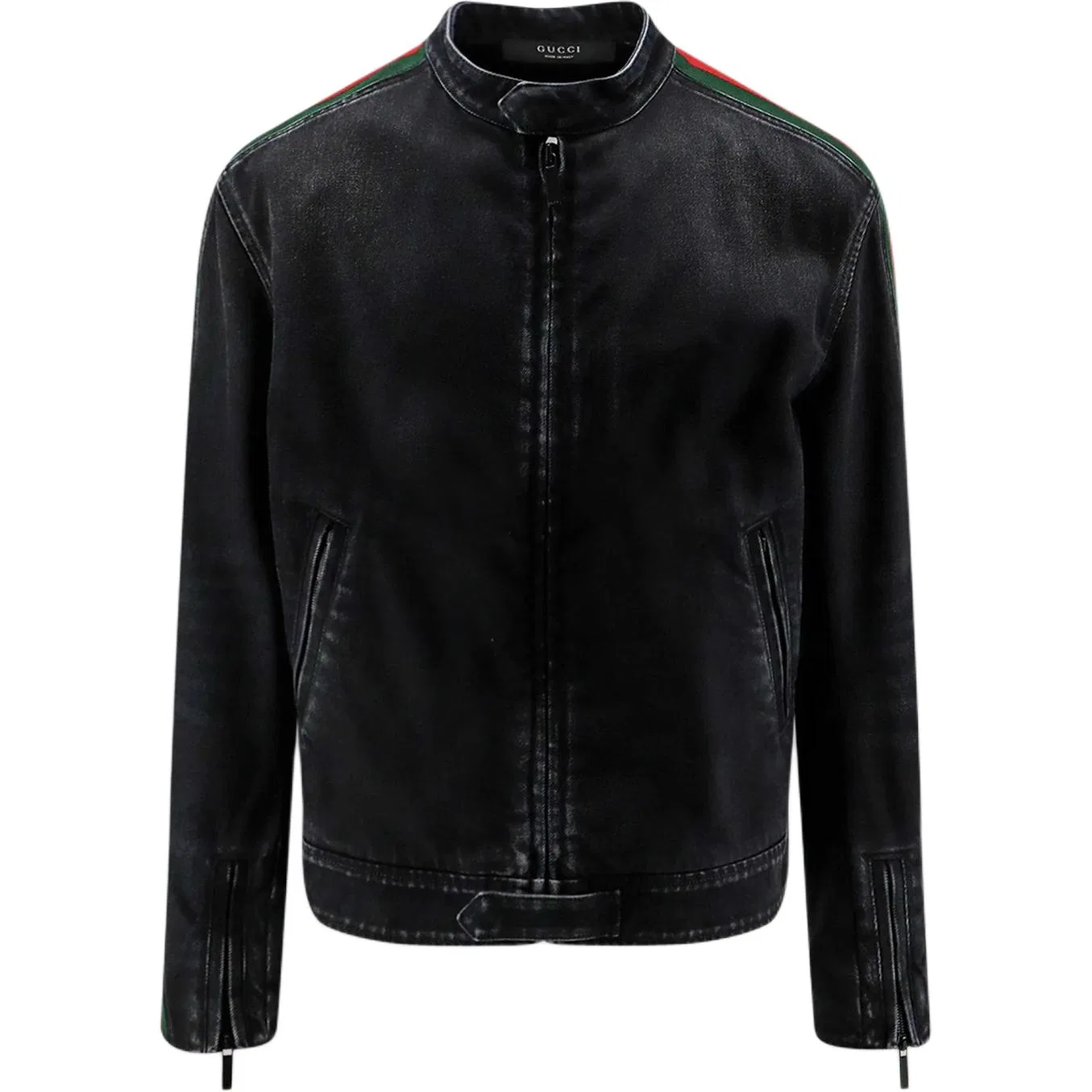 Куртка мужская Gucci Black с воротником-стойкой