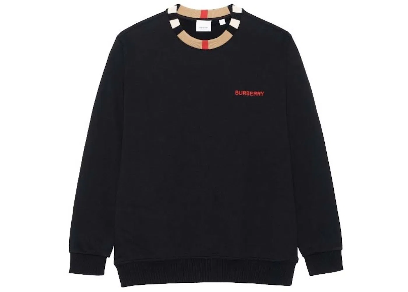 Мужской свитшот с отделкой полосками Burberry, Black