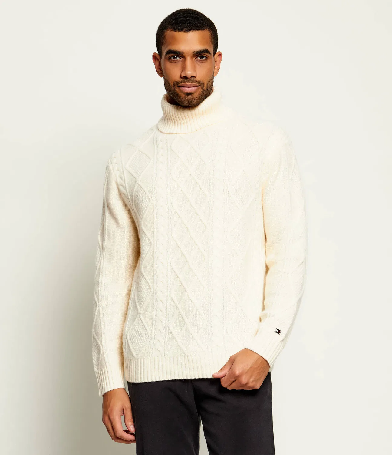 Водолазка из шерсти Tommy Hilfiger, крема