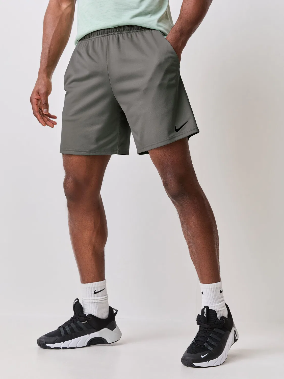 Шорты тренировочные Nike Dri-FIT Flex Totality, дымчато-серый