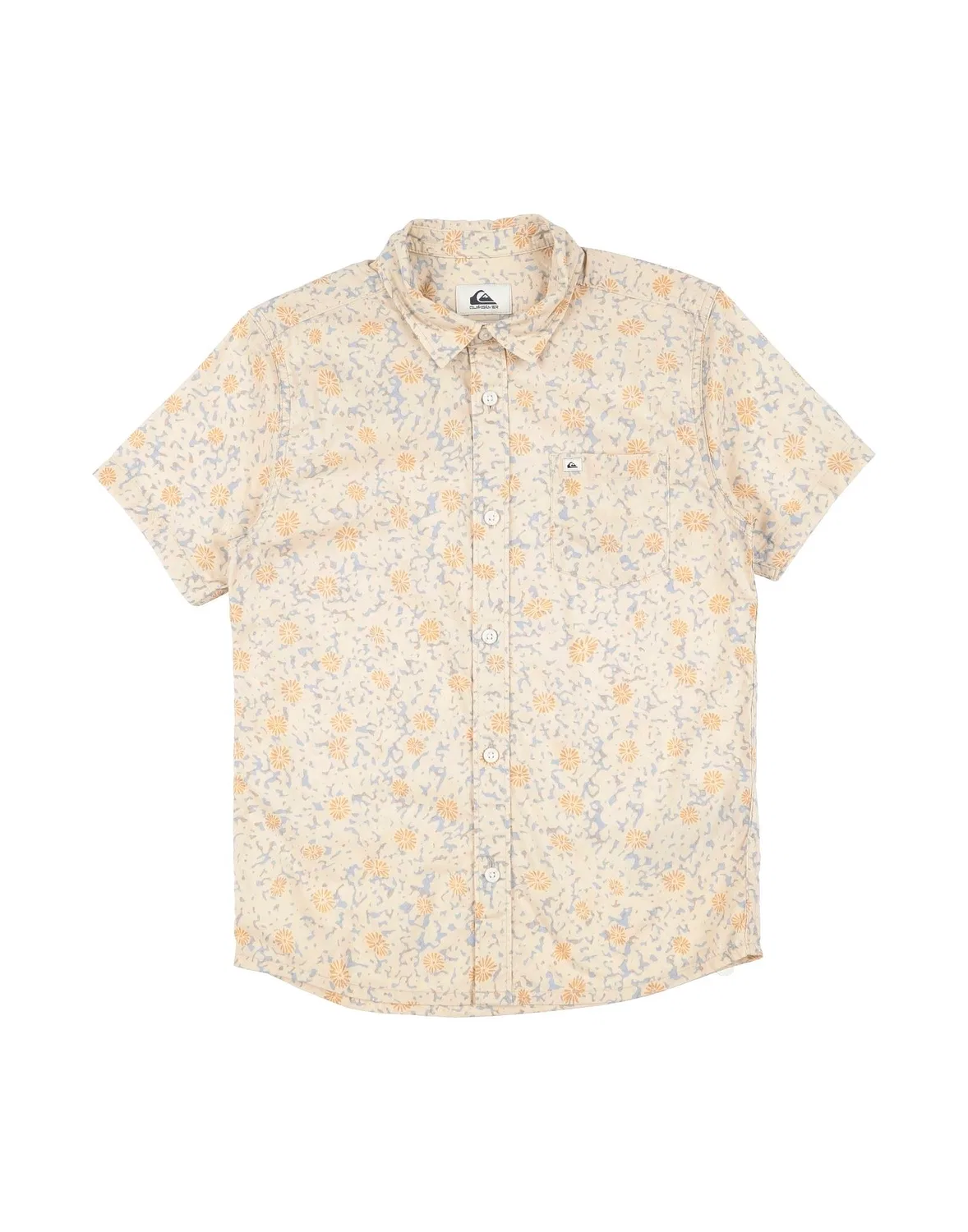 Детская рубашка для мальчиков с коротким рукавом Mellow Fuzz Youth Quiksilver, бежевый
