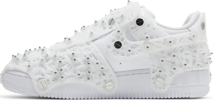 Кроссовки Nike Swarovski x Wmns Air Force 1 LXX 'White', белый — фото 4