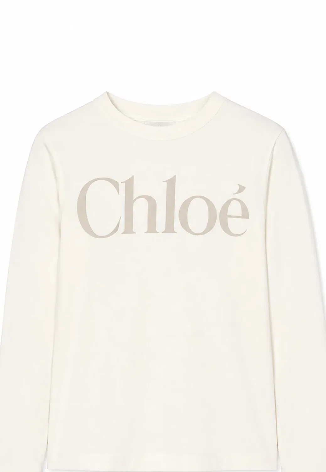 Футболка - топ с длинными рукавами Chloé, Ivory — фото 3