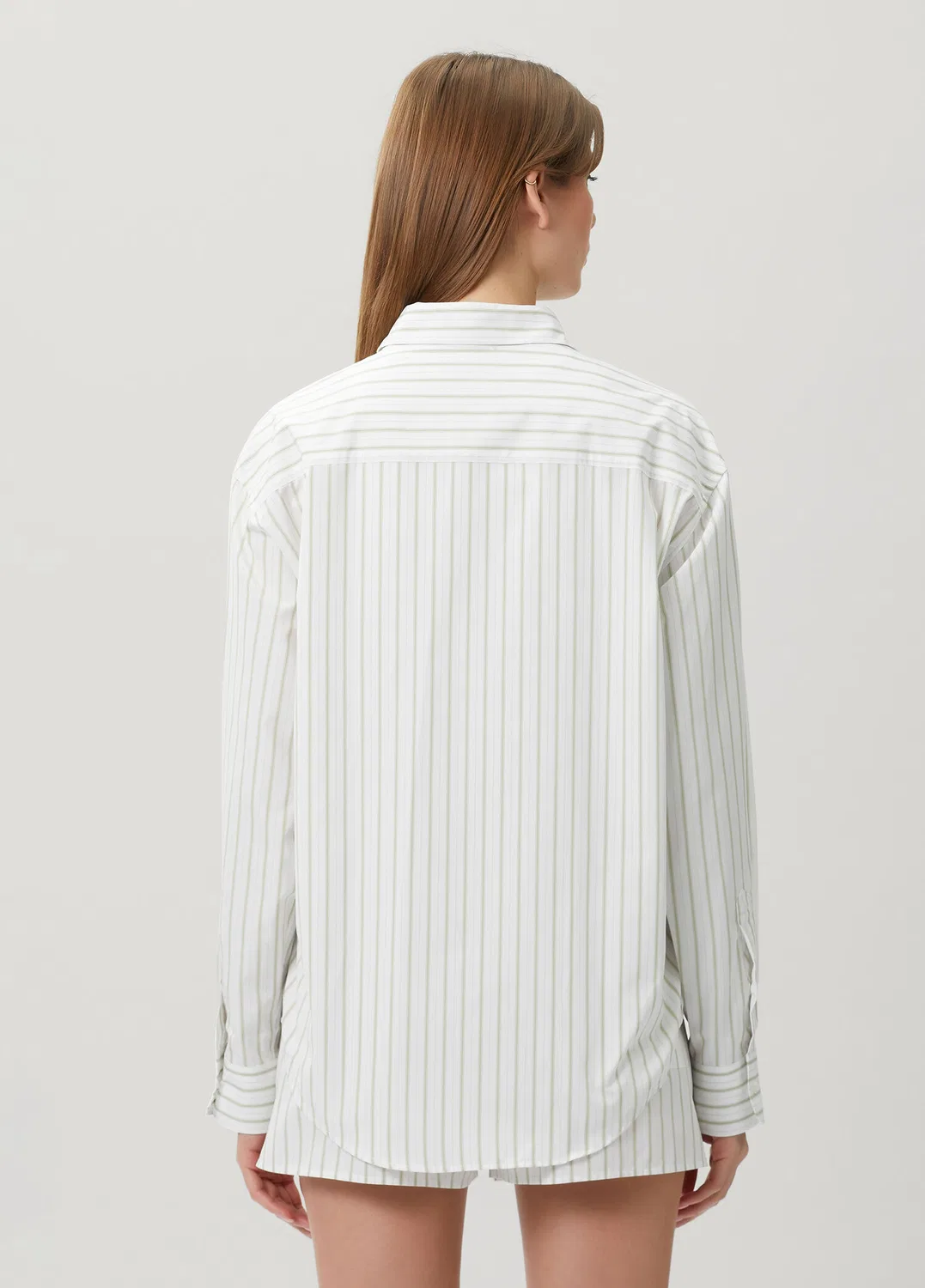 Рубашка Boxy Fit Ami Paris, белый-зеленый — фото 4