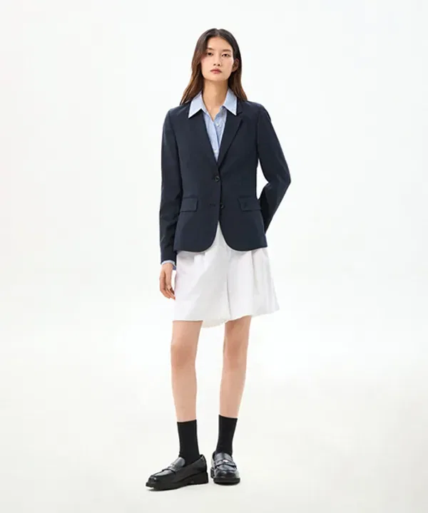 Блейзер из льна, Tommy Hilfiger, синий — фото 2