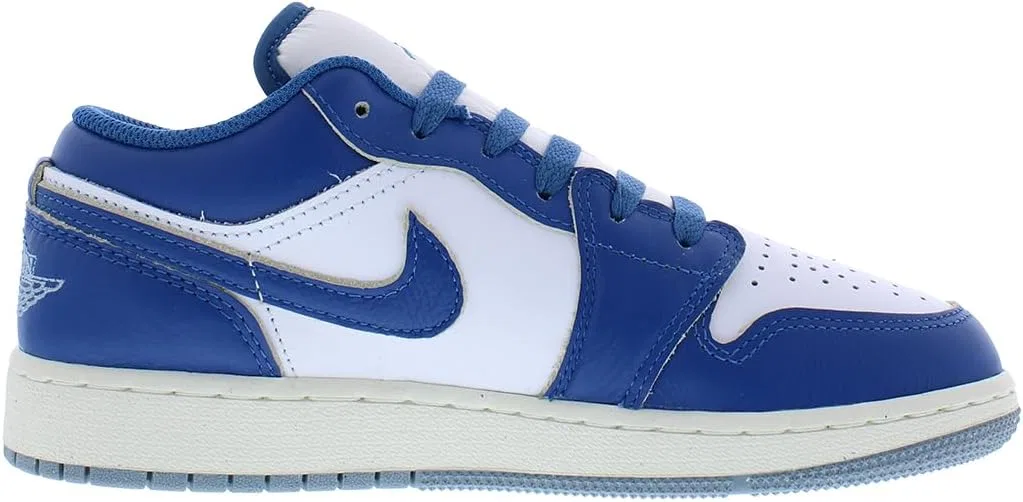 Детские кроссовки для мальчиков Air Jordan 1 Low Nike, White/Blue — фото 2