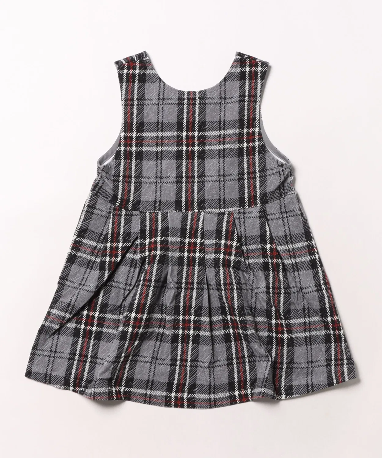 Детский джемпер-сарафан с принтом Tartan Check, модель Stretch, hakka kids, Grey — фото 2