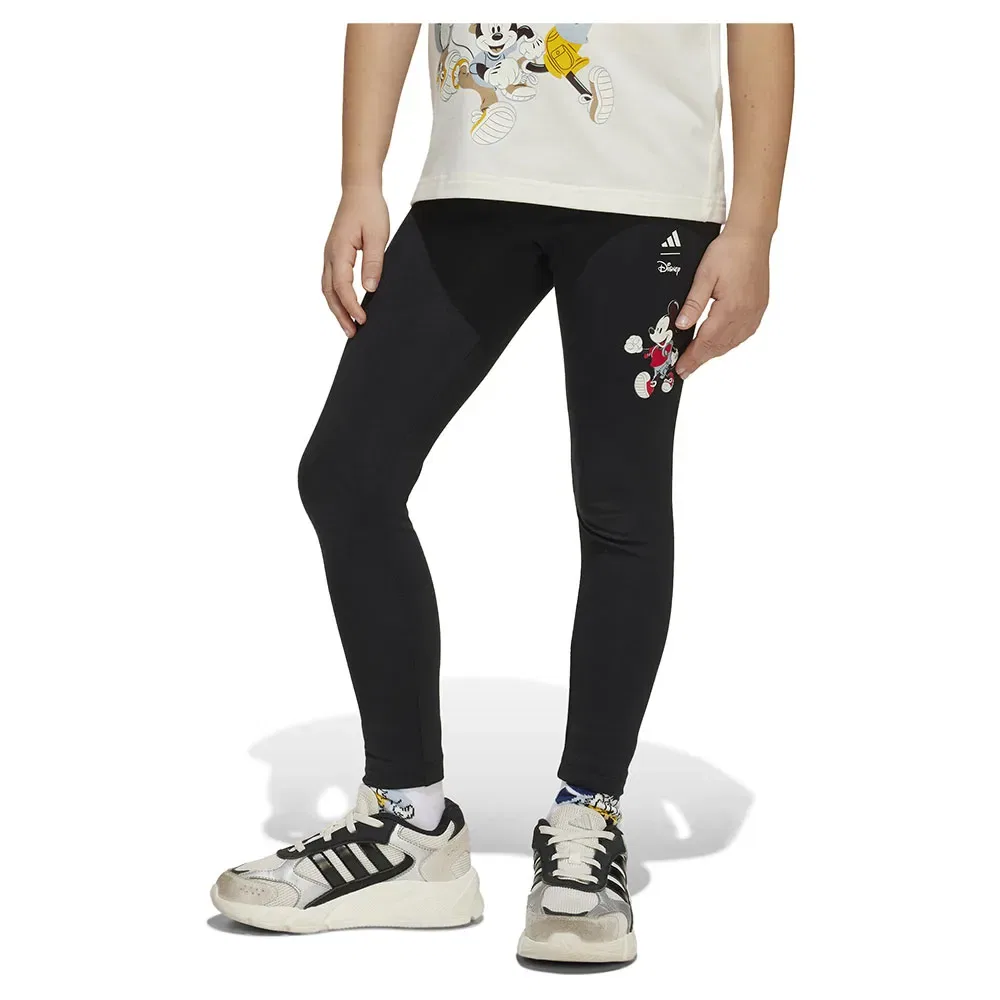 Леггинсы с Микки Маусом Adidas, черный