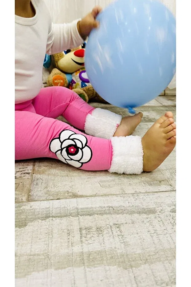 Детские леггинсы для девочек с вышивкой Td Collection, Pink