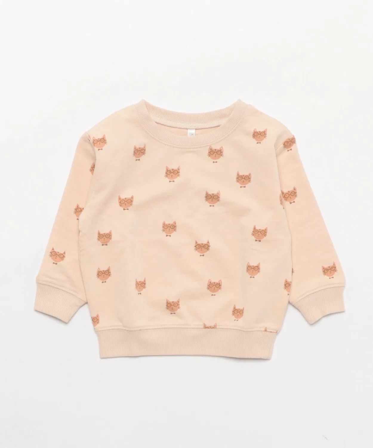 Детский свитшот с принтом Cool Cat Rylee + Cru, Ivory