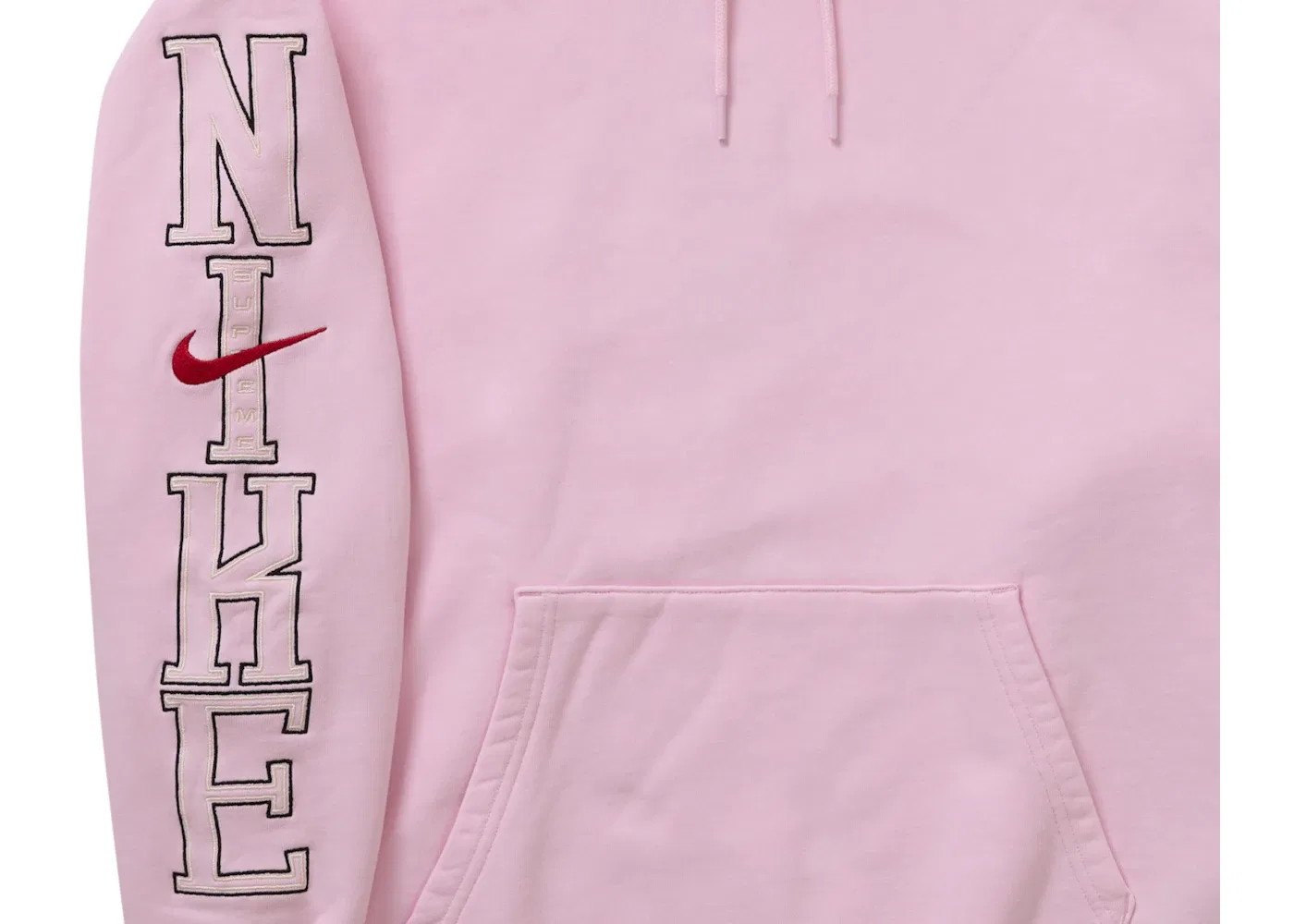 Мужская худи с принтом Supreme Nike Sweatshirt, Light Pink — фото 3
