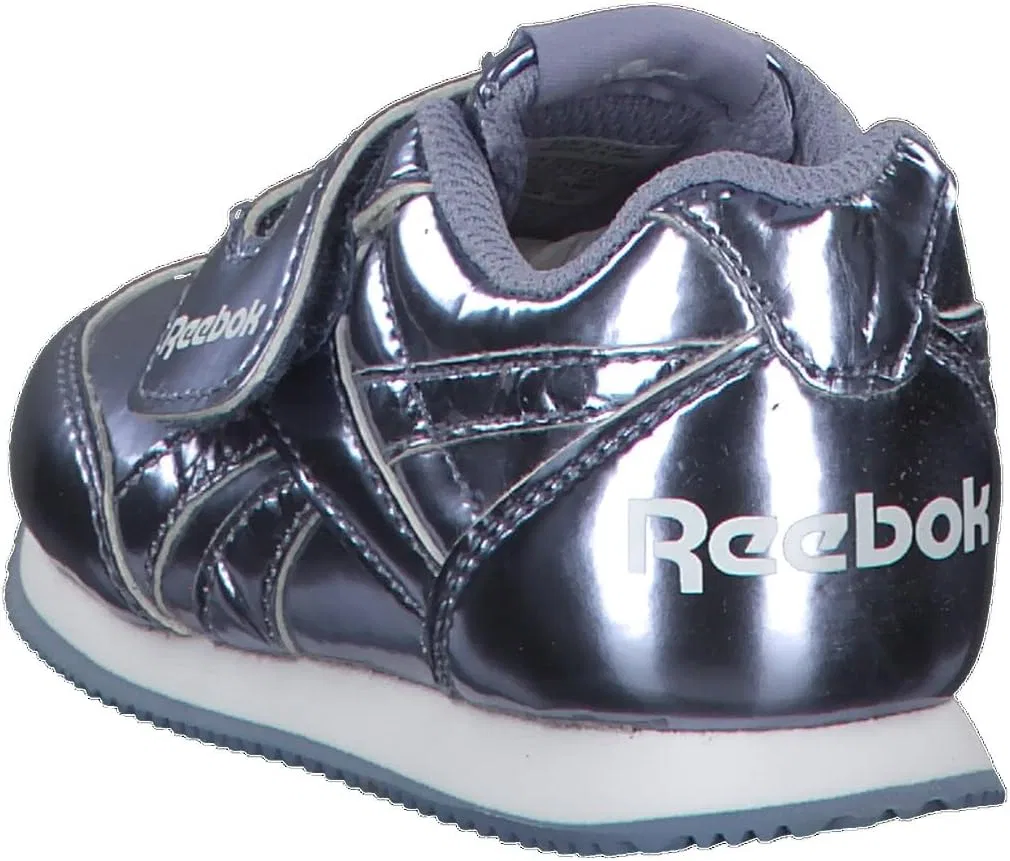Детские кроссовки для девочек с принтом Reebok, Multicolour Metallic Purple Shadow White — фото 4