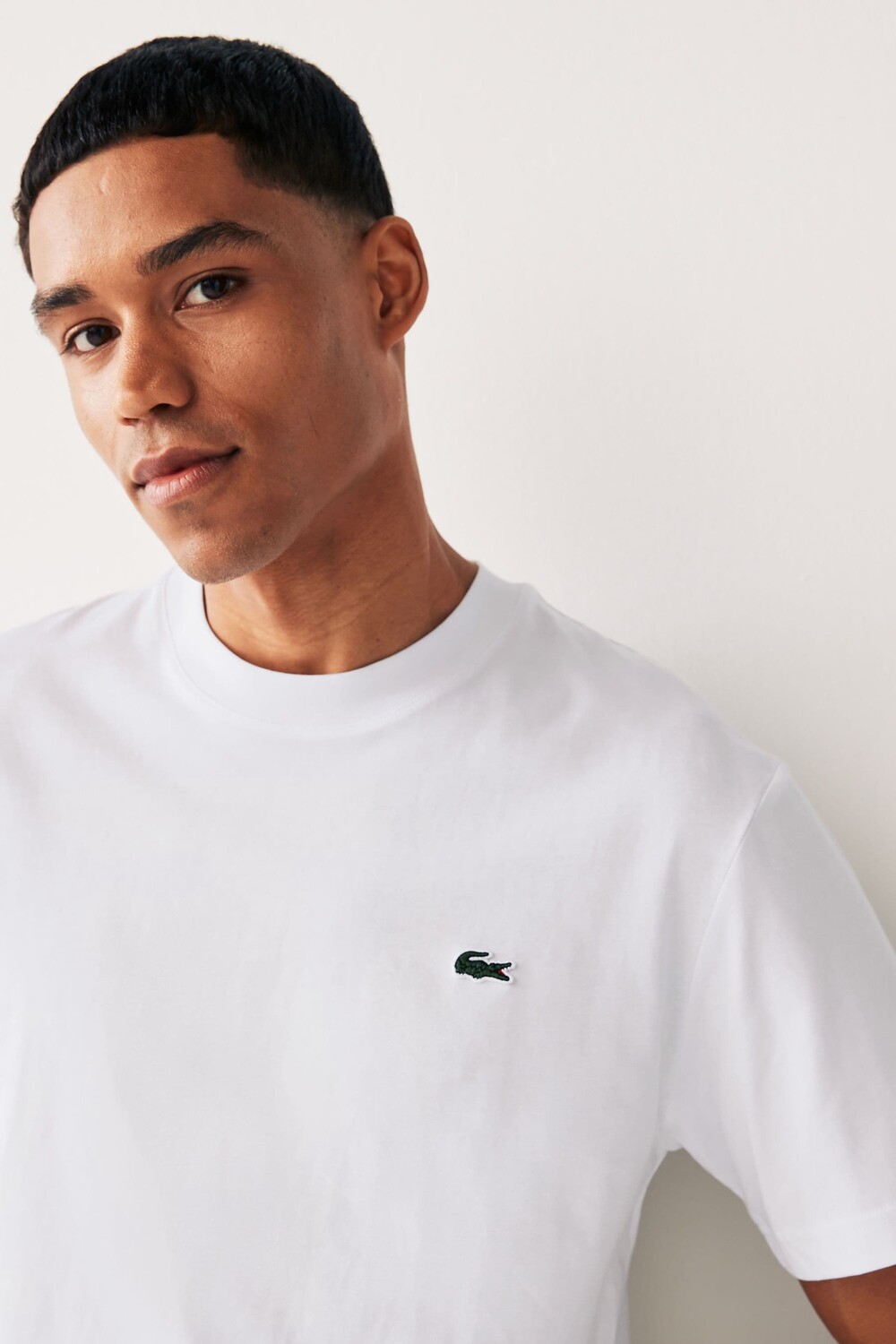 Футболка свободного кроя из джерси Lacoste, белый — фото 2