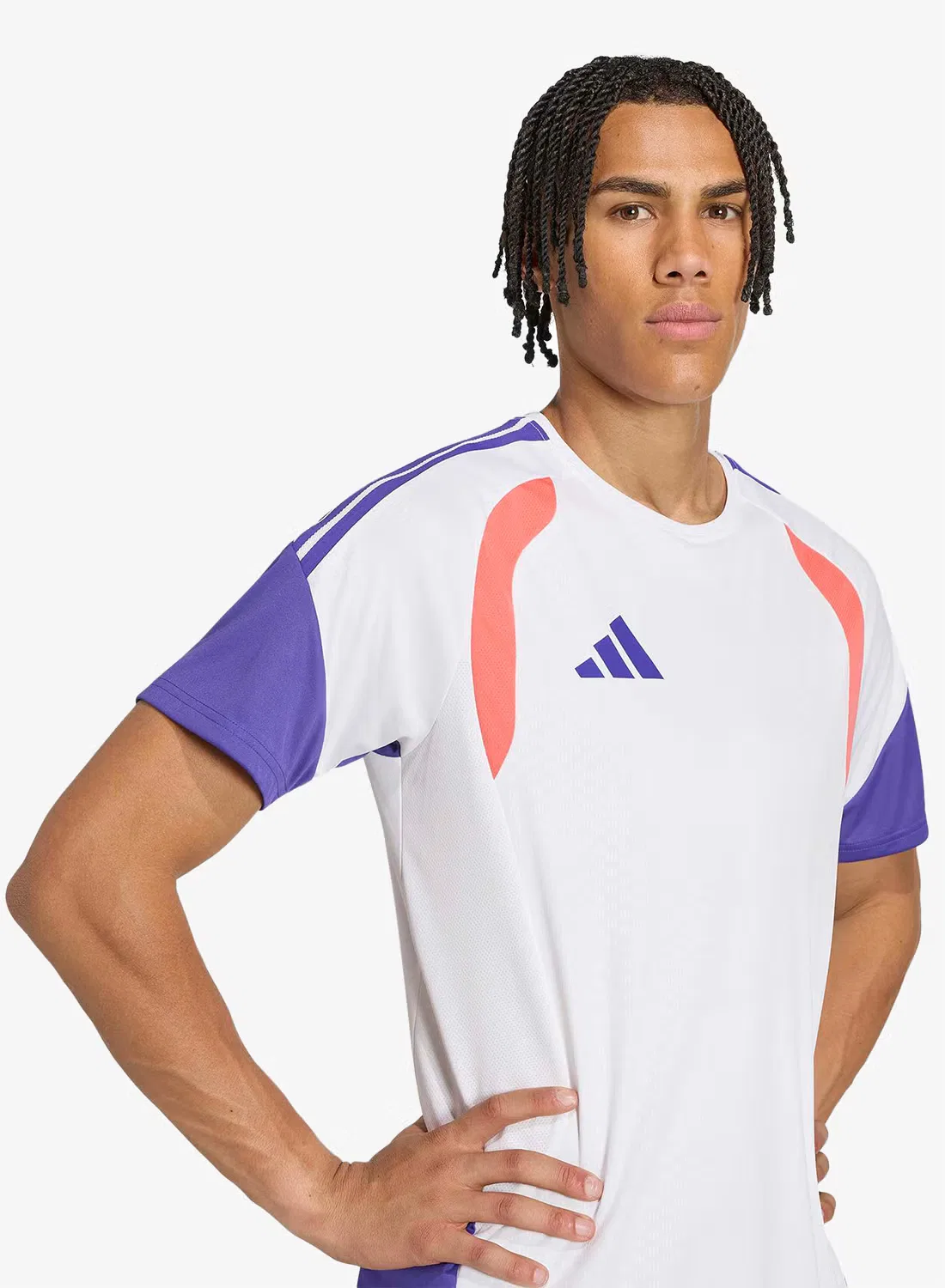 Футбольная футболка с технологией Climacool Tiro Adidas, белый — фото 3