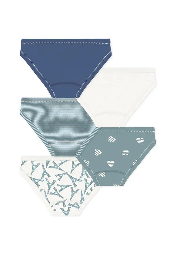 Комплект трусов с принтом 5 pack Hipsters Petit Bateau, net — фото 2