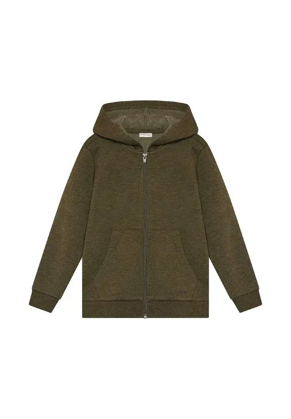 Толстовка на молнии с капюшоном 2-pack Misweat Minymo dark olive, оливковый — фото 3