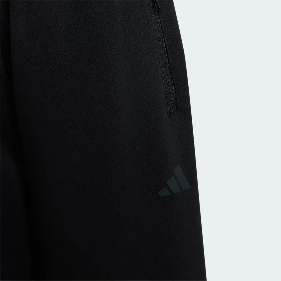 Детские спортивные штаны свободного кроя с завязками adidas Z.N.E., Черный — фото 4