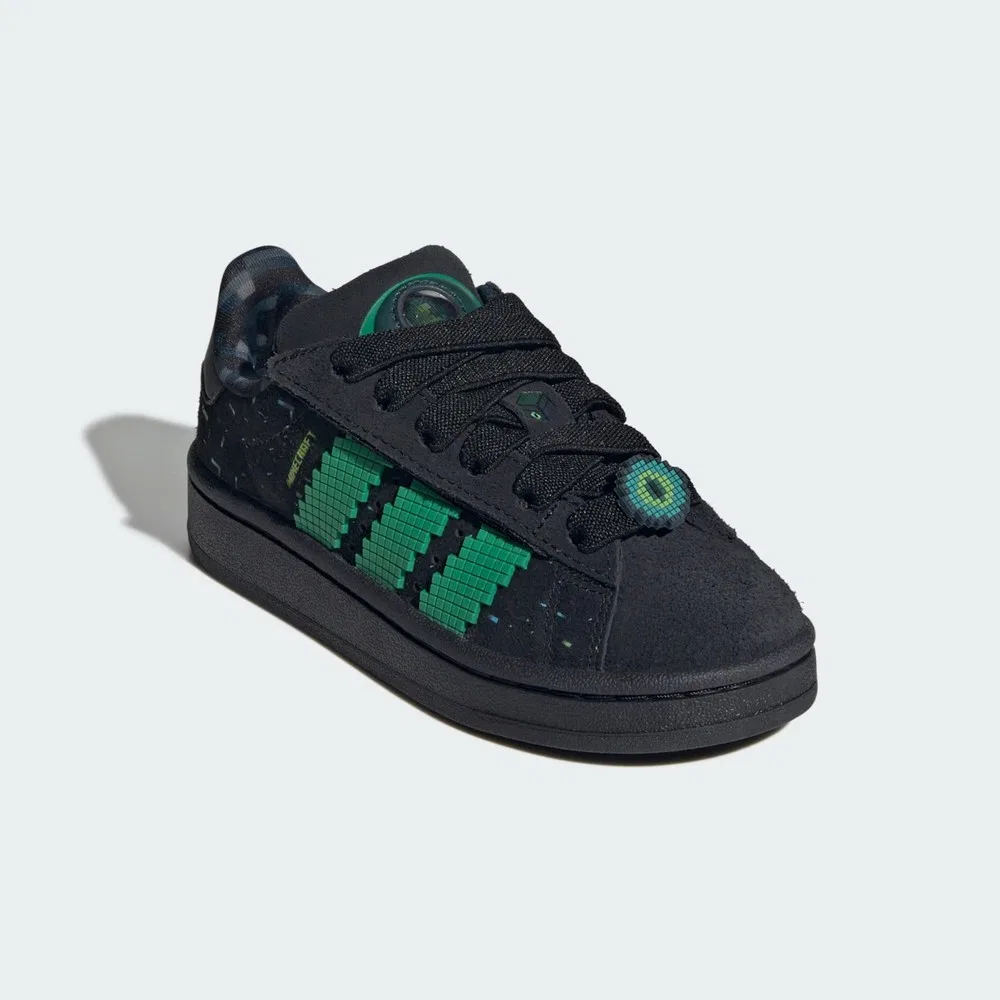Детские кроссовки с эластичными шнурками и липучками Minecraft Campus 00s adidas — фото 2