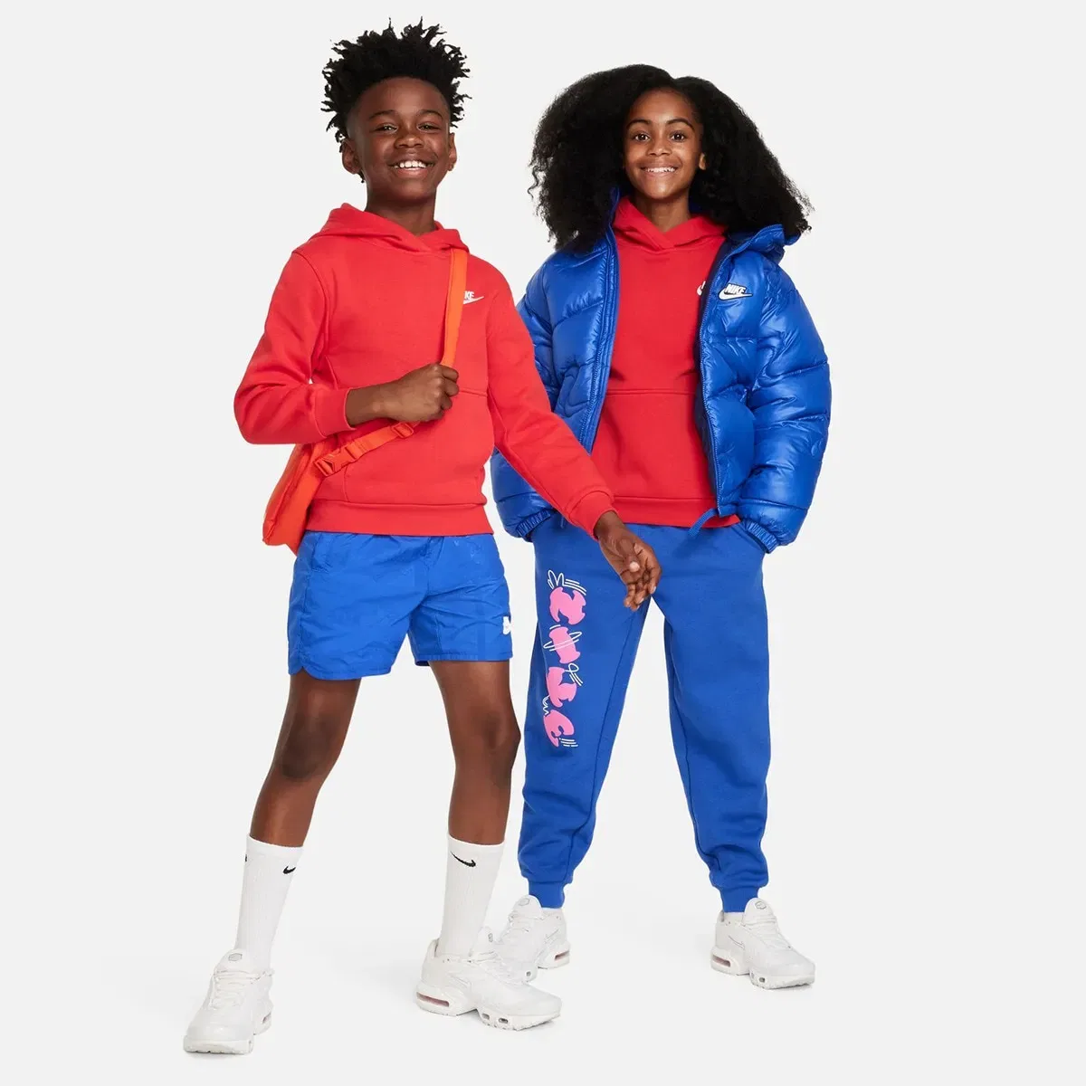 Детская худи из флиса Nike Club Fleece, Красный — фото 4
