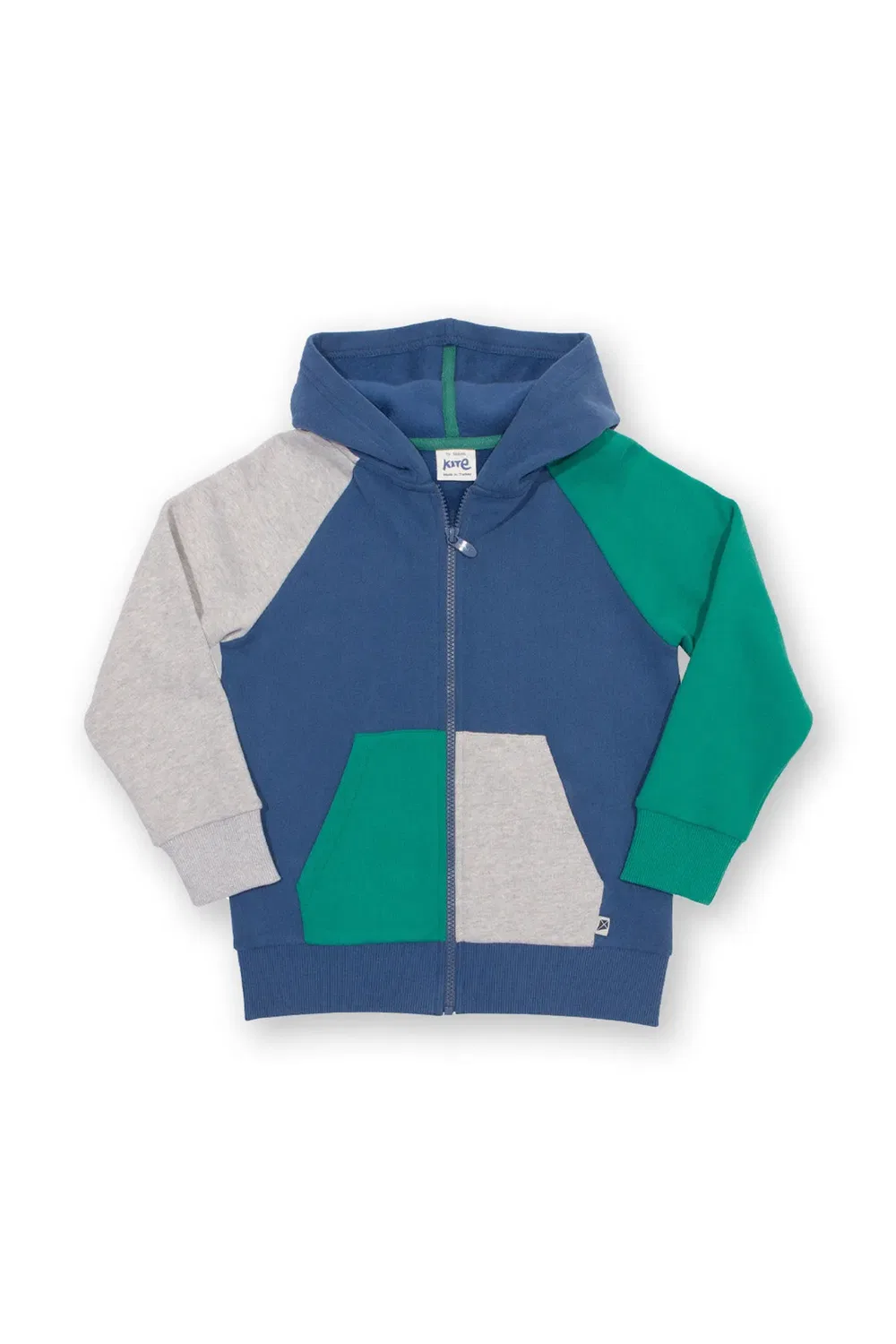 Детский худи с цветовыми блоками Kite, Navy
