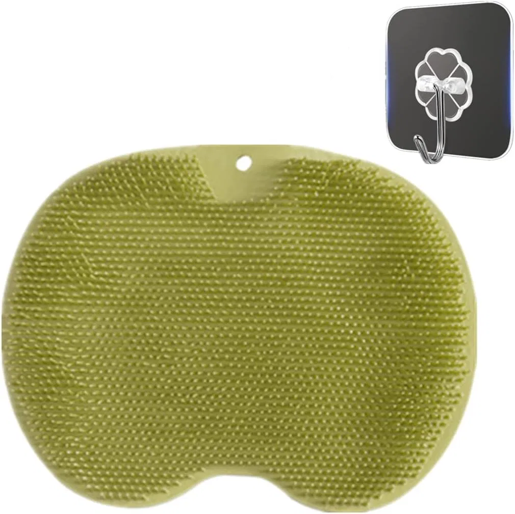 Скребок для ног Silicone Foot Scrubber, YODAOLI, 1 шт, 30x23x4 см, Green