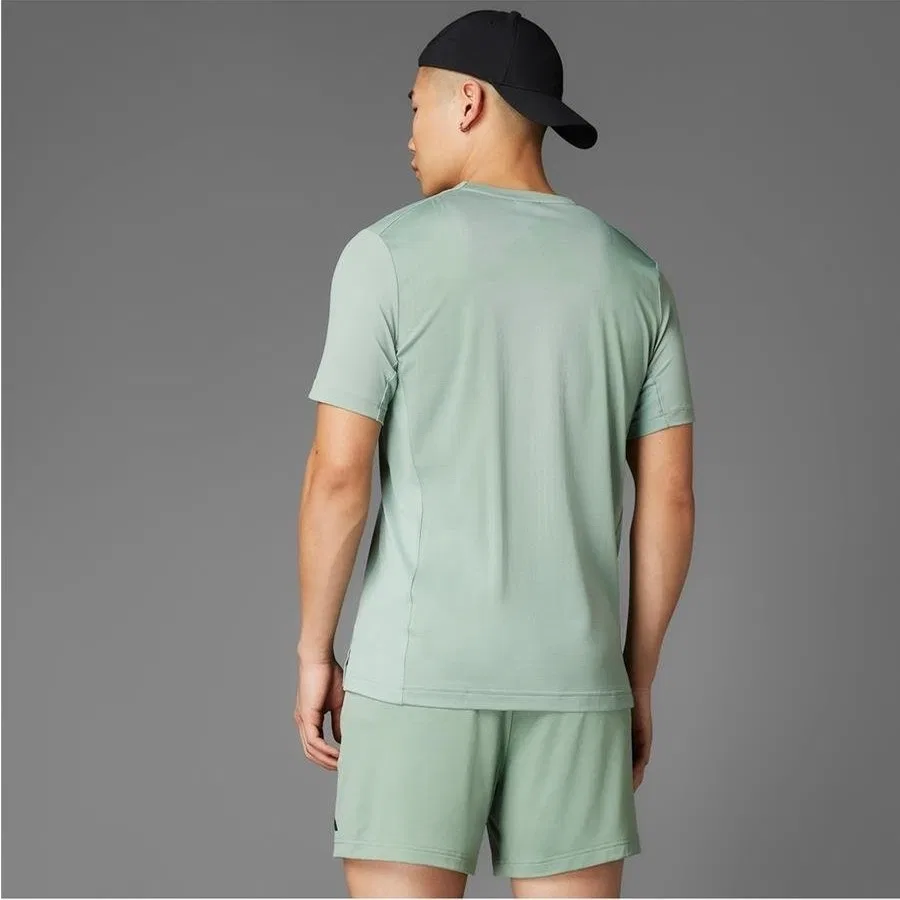 Футболка спортивная с технологией CLIMACOOL+ AIRCHILL TEE adidas, Зеленый — фото 2
