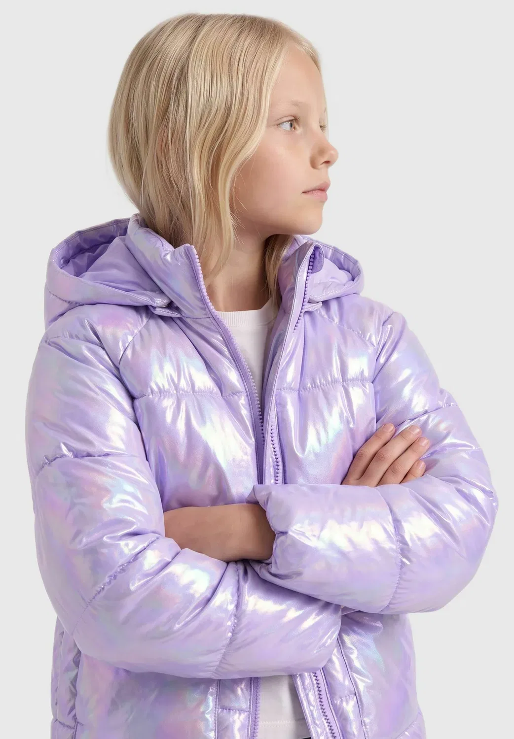 Пуховая куртка kogpearl-calina - зимняя куртка Only Girls, Purple Rose — фото 3