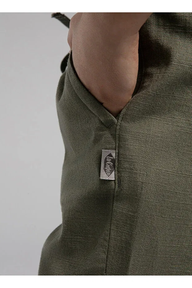 Детские брюки для девочек прямого кроя Lee Cooper, Khaki — фото 4