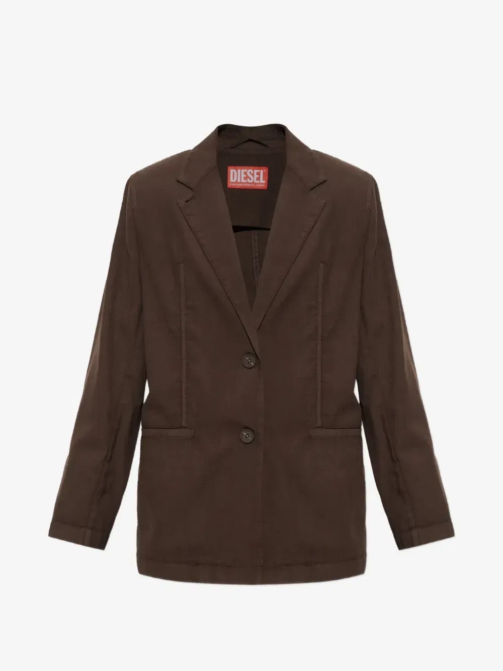 Блейзер на пуговицах DIESEL, коричневый