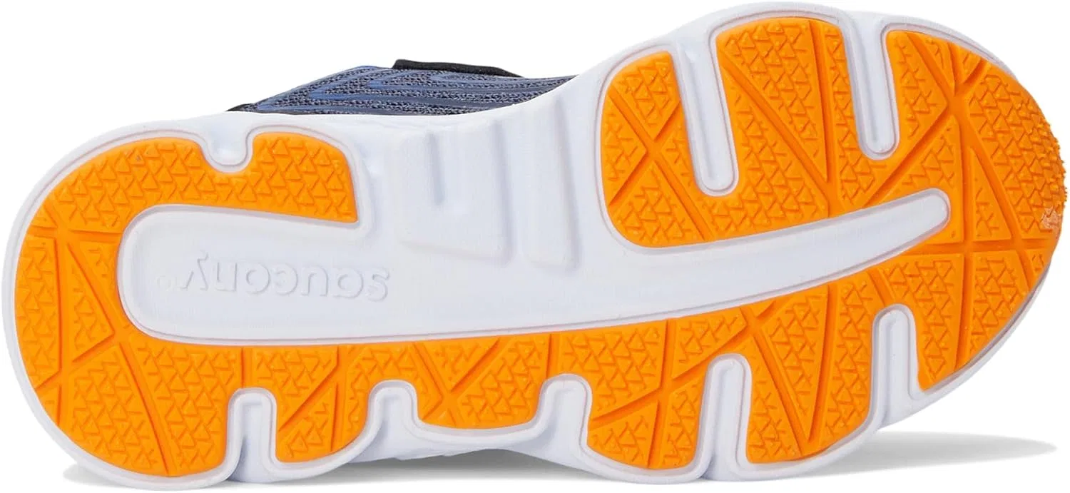Детские кроссовки с липучкой Originals Jazz Saucony, Navy/Peel — фото 3