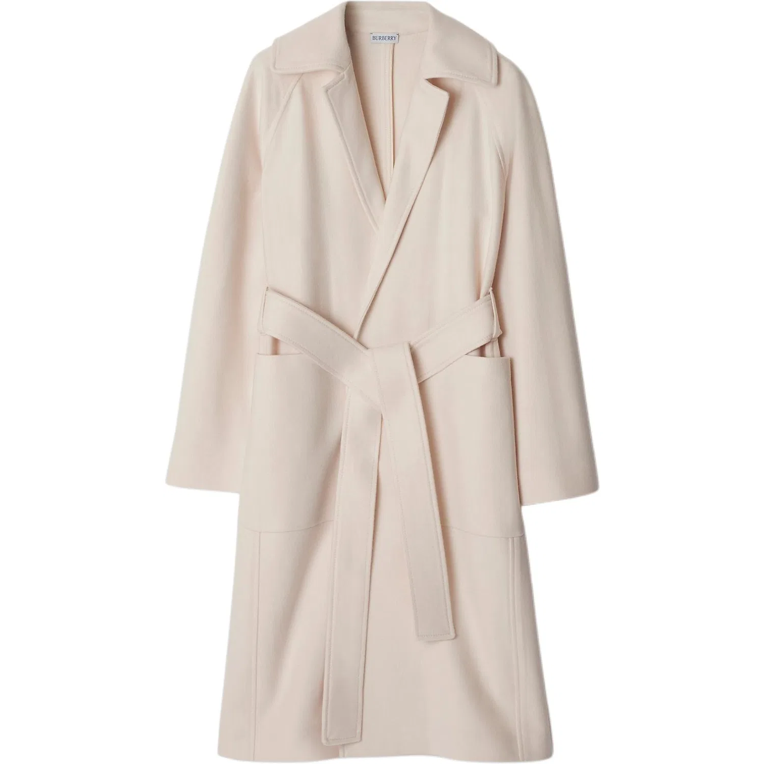 Пальто Burberry, женское, high street, Soap White