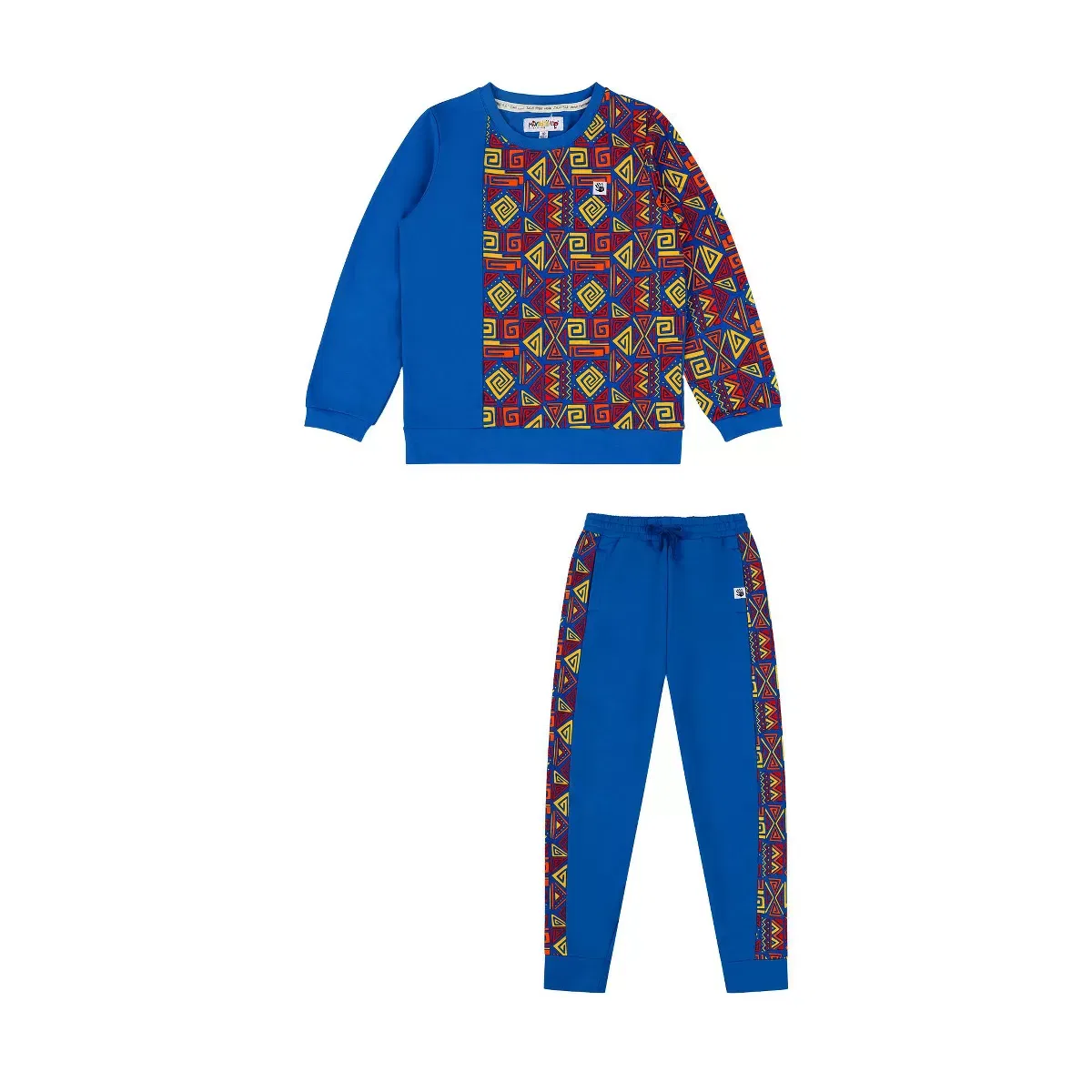 Детский комплект свитшота и джоггеров для мальчиков цвет-блок Mixed Up Clothing, Blue Multicolor
