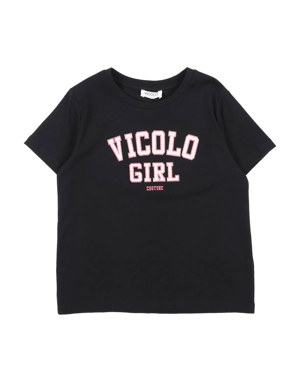 Детская футболка с принтом Vicolo, черный