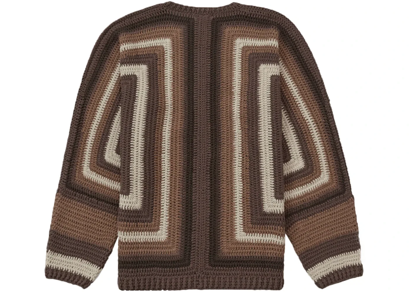 Мужской свитер ручной вязки Supreme, Brown — фото 2