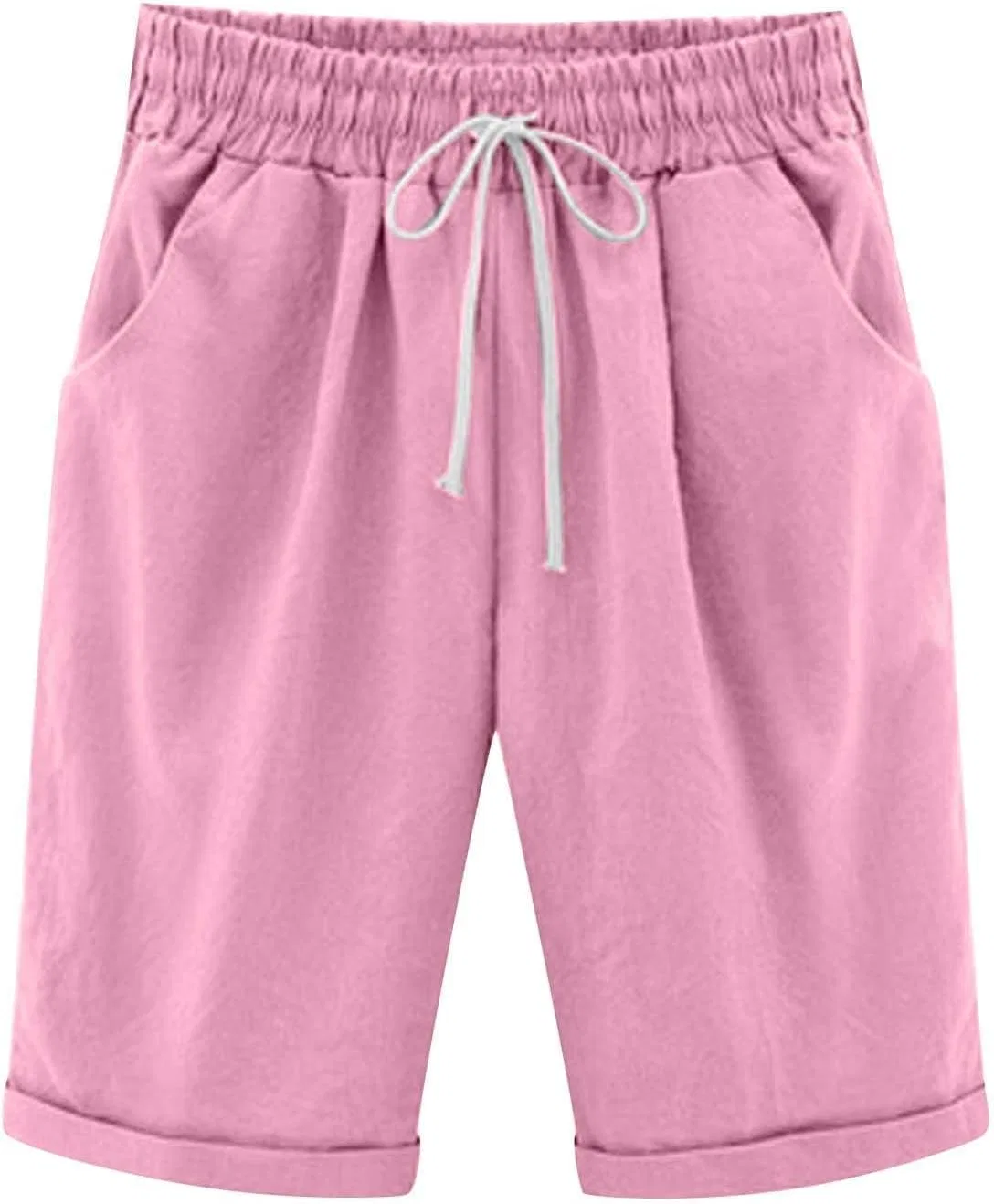 Женские высокие шорты с завязкой Generic, Pink