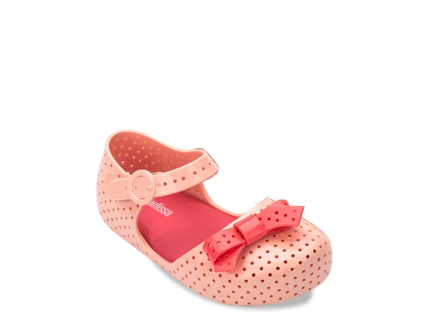 Туфли с вишневым декором Furadinha Pop Mini Melissa, розовый/кремовый/тауп