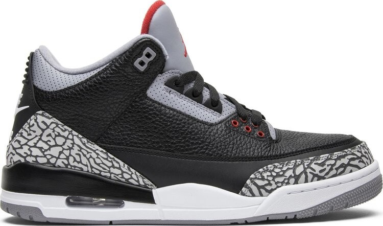 

Кроссовки Air Jordan 3 Retro OG Black Cement 2018, черный