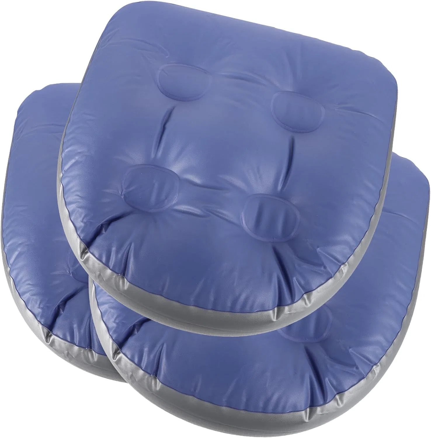 Надувные подушки для ванны, 3 шт, minkissy, PVC, 42x41x15 см, Голубой