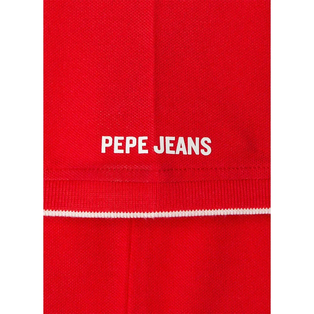 Пикейная рубашка поло с коротким рукавом Hayden Pepe Jeans, красный — фото 4