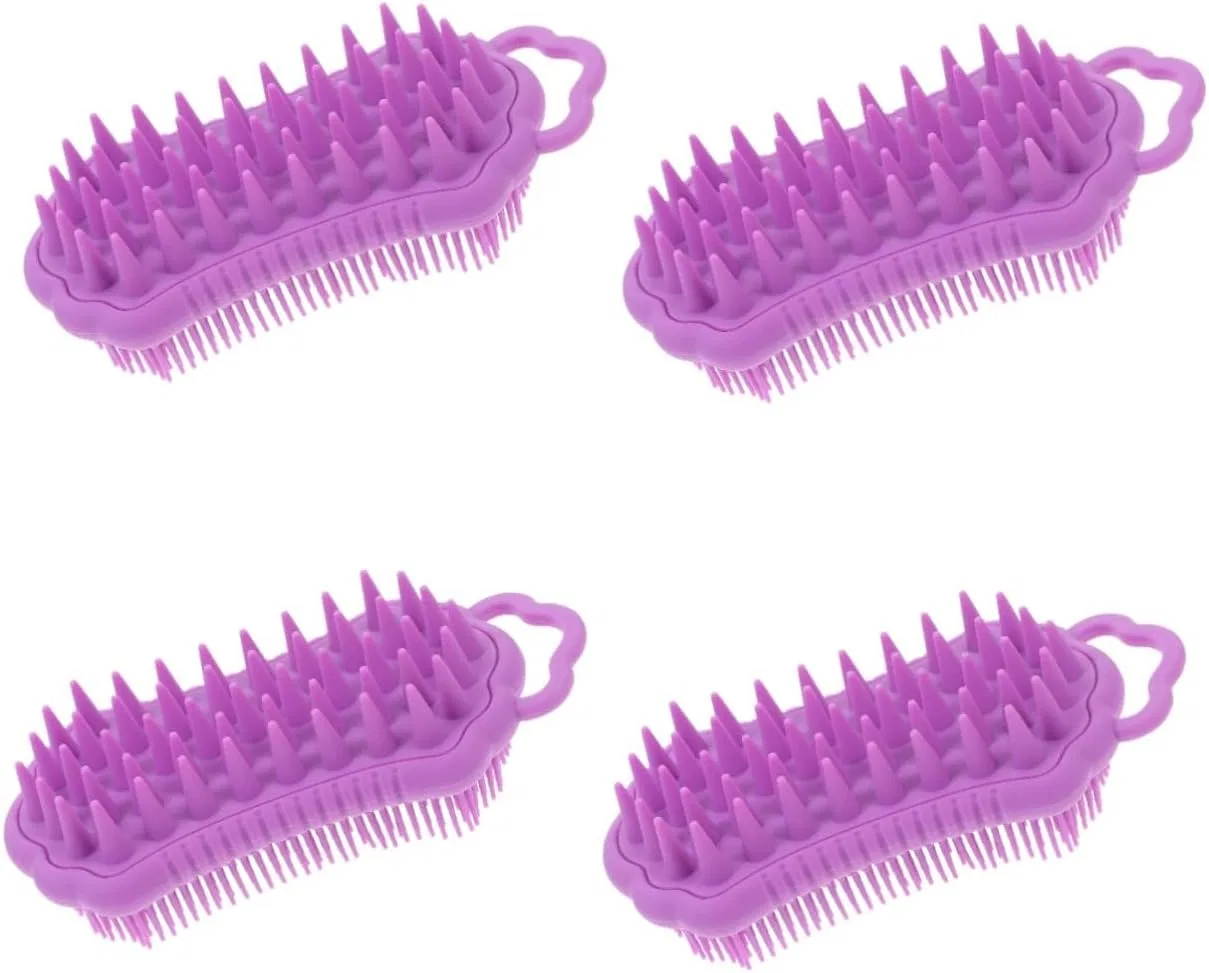 Набор щеток для душа и массажа головы, Silicone, 4 шт, 14x14x14 см, Lilax4pcs Fomiyes