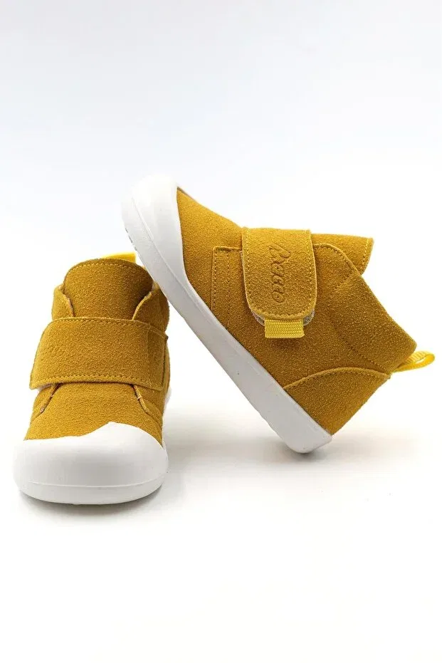 Детские зимние ботинки для девочек ортопедические Macco Shoes, Yellow — фото 2