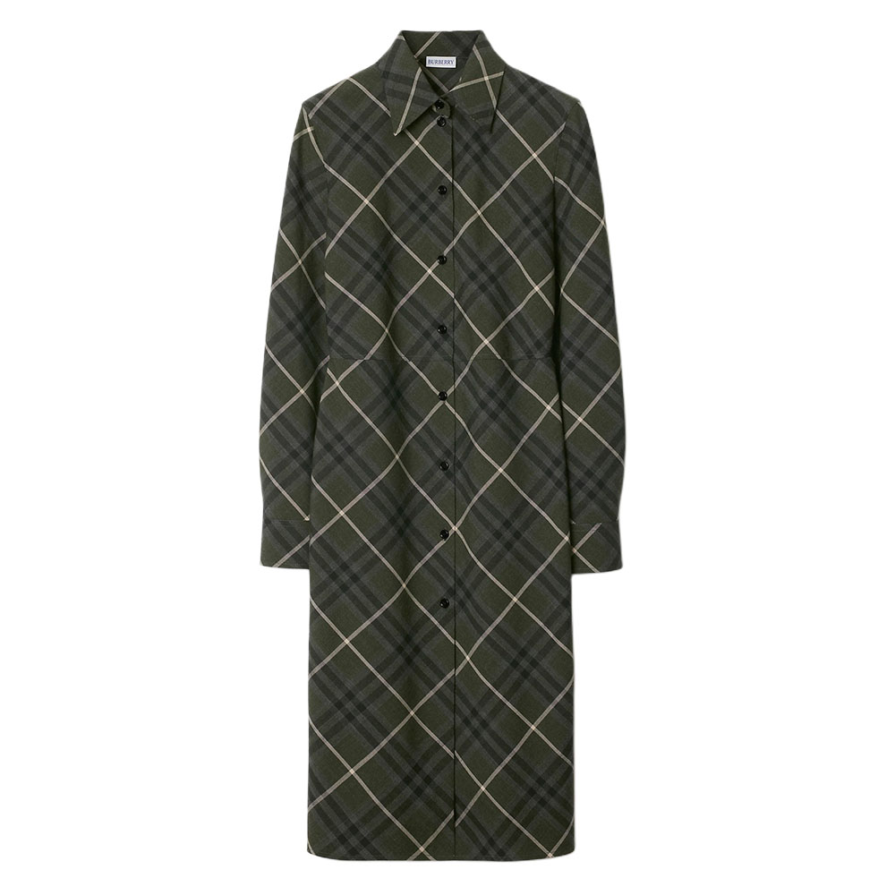 

Футболка с принтом Check от Burberry, зеленая