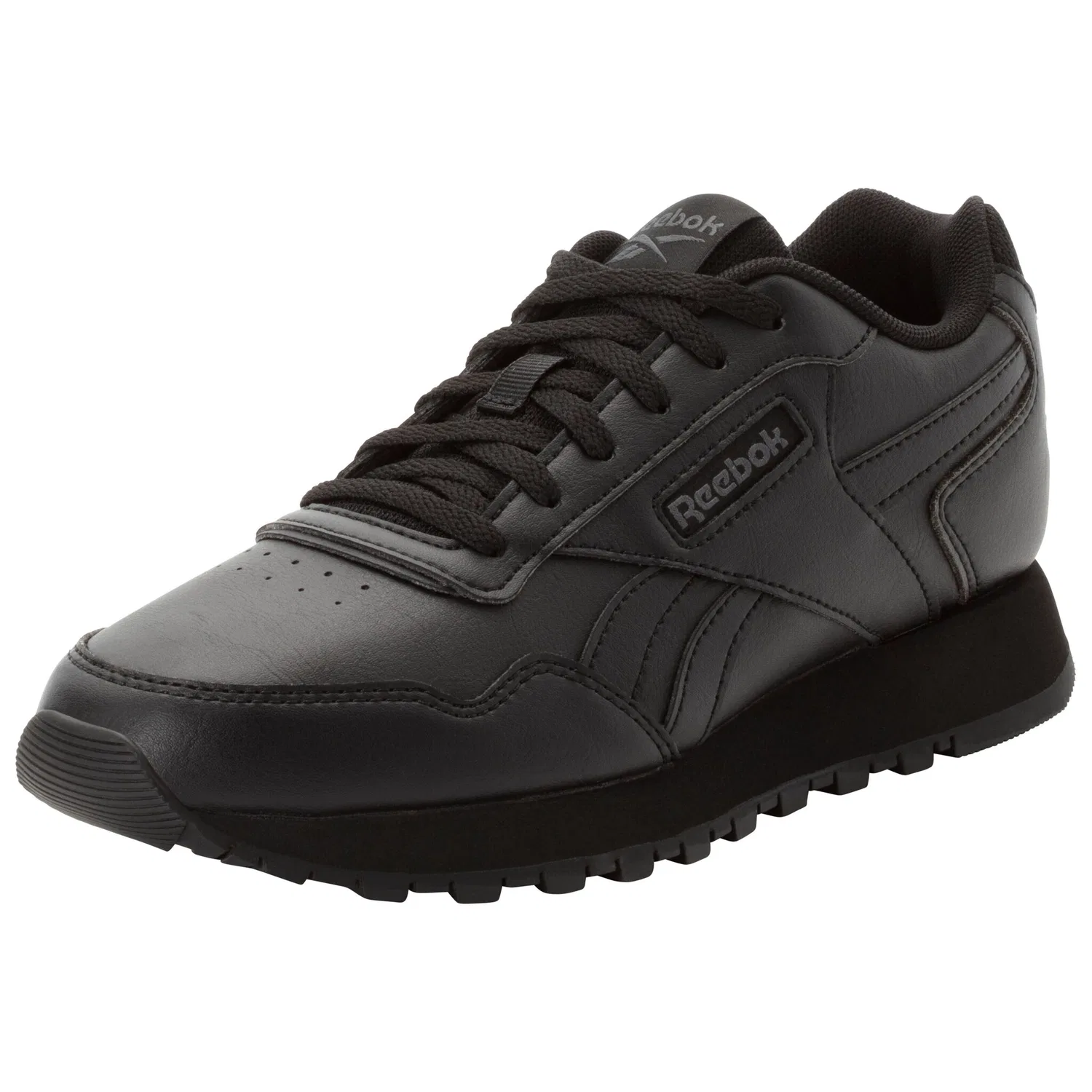 Детские кроссовки на шнуровке Reebok Classic, Black/Purple Grey