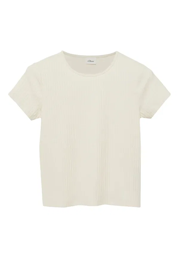 Футболка хлопковая Basic T-shirt S.Oliver, Creme, кремовый
