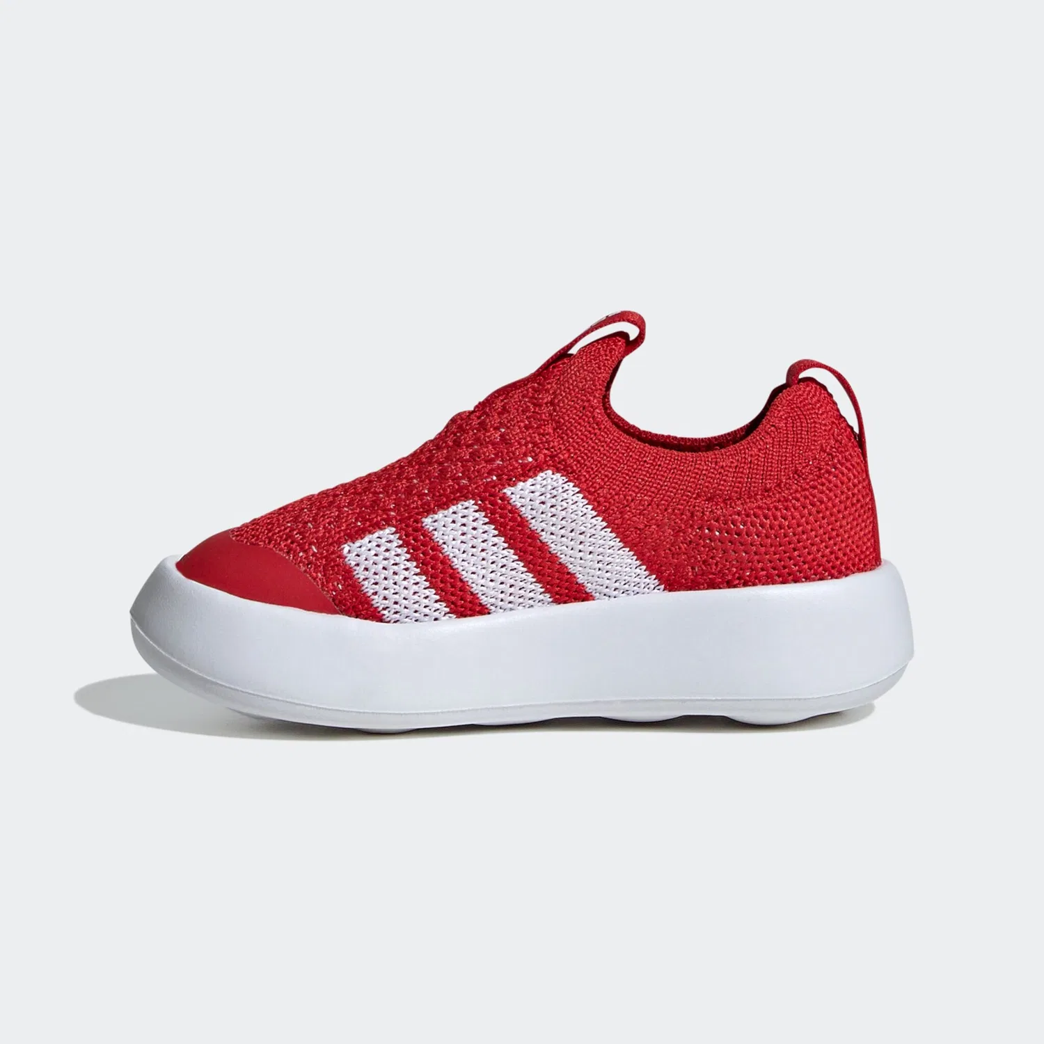 Детские кроссовки-слипоны с технологией Bubblecomfy Adidas Sportswear, Red/White/Black — фото 3