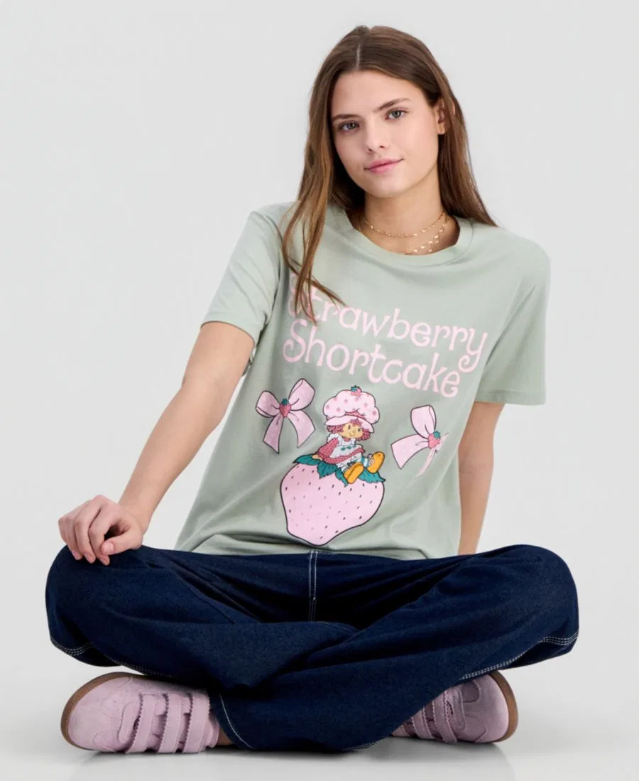 Футболка с принтом Strawberry Shortcake Love Tribe, Green — фото 4