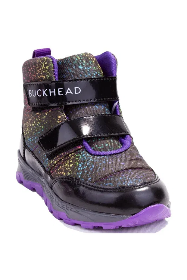 Детские ботинки для девочек на плоской подошве Snowshell Buckhead, 022 Black-Purple
