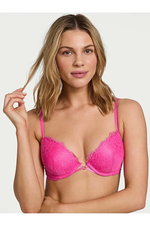 Женский бюстгальтер с кружевом Rose lace Victoria'S Secret, Ultra Pink